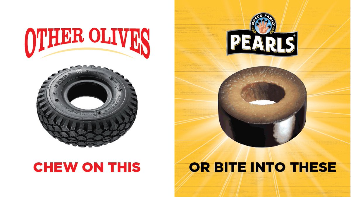 Tired of biting into rubbery olives that you could drive away on?😬 Pearls are thoughtfully grown in California for a buttery, smooth flavor and texture.