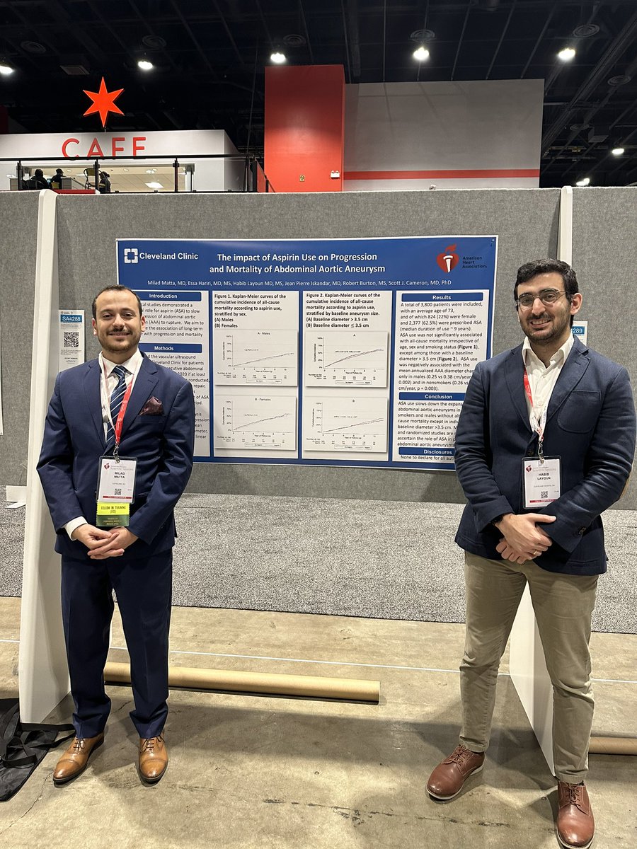 Wrapping up #aha22! Had the pleasure to present our science and connect with amazing people!

@miladmattaMD @EssaHariri @Syed_Alveena @Adel_Hajj_Ali @CNKanaan @DrMustafaT @CleClinicHVTI