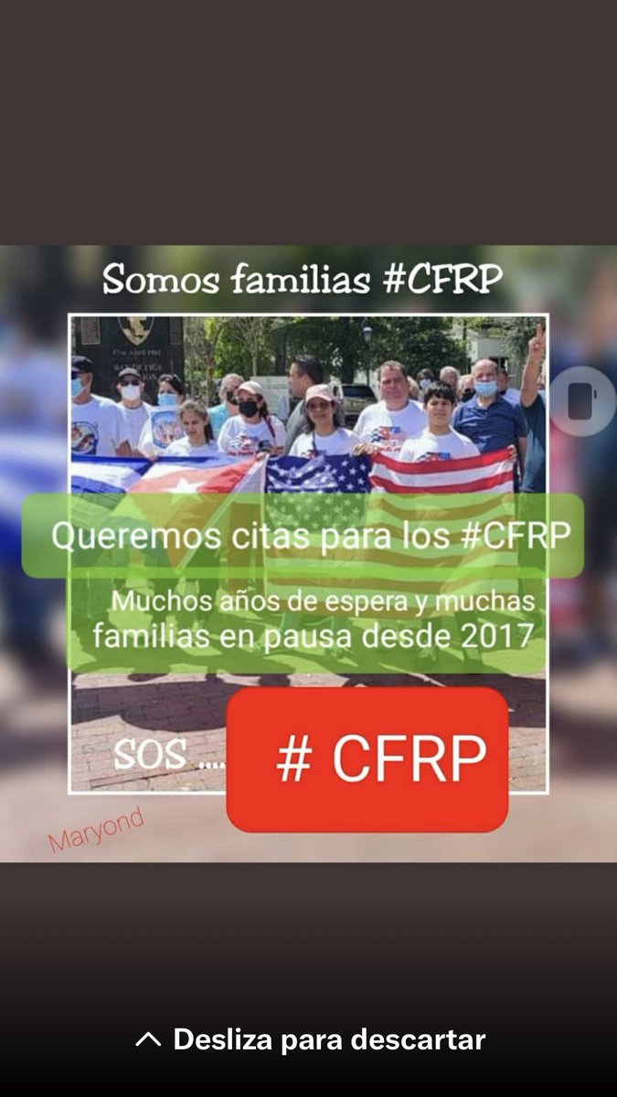ChavelyPrats's tweet photo. #CFRP
#CFRPentrevistadosenel2017 
#CFRPcitasprogramadas2017
#CFRPinvitacionesnuevas
#CFRPmasentrevistas 
#F1 #F2b #F2A #F3 #F4 #CP1 #CP3 #Casossinaprobar #USCISCasospostales
@WHAAsstSecty @POTUS @Cartajuanero @USEmbCuba @USCIS @SecMayorkas @StateDept https://t.co/EGOPdnUw3X