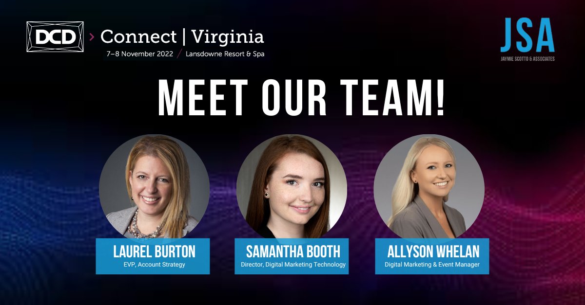 telecompr's tweet photo. #DCDConnectLive Virginia kicks off today in #datacenteralley! Follow along as our on-site team shares an inside look at the panels, debates and networking opportunities. Attending in person? Meet our team! Reach out to sayhi@jsa.net to schedule a meeting while on-site. https://t.co/rOhVFDzgvl