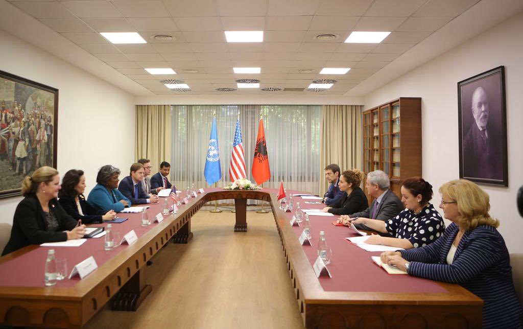 1/2.Delighted to welcome at the MEFA,🇺🇲Amb. to 🇺🇳,Linda Thomas-Greenfield <a href="/USAmbUN/">Ambassador Mike Waltz</a>. We value&amp;cherish our strategic partnership that is only growing stronger. We proudly coop together at the UNSC on various issues of great concern for peace &amp; security, Inc. primarily the war in 🇺🇦