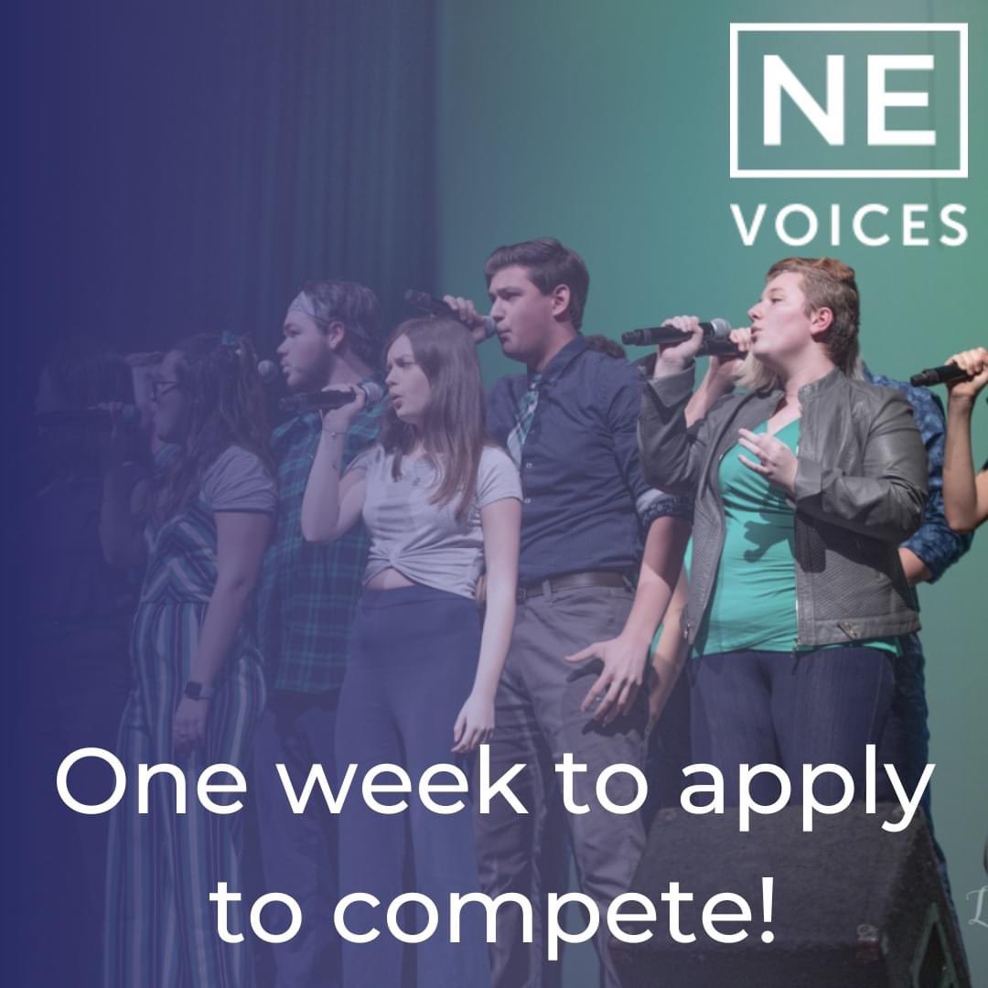 Important deadlines incoming - apply to teach AND submit for this year's competition by Friday, November 11! Find out more details and apply at ne-voices.com!