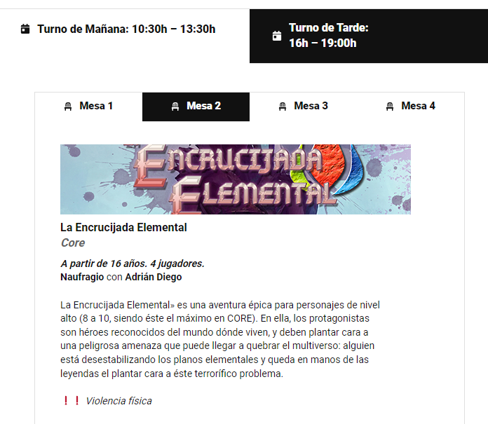 ¿Con ganas de saber más sobre #COREttrpg? 🎲🧙

Atentos al turno de tarde de las jornadas #VillaRol del próximo sábado! Los amigos de <a href="/naufragiorolero/">El Naufragio</a> estarán por allí con una adaptación a CORE de La Encrucijada Elemental, una aventuraca de <a href="/Peronn_HH/">Peronn</a>