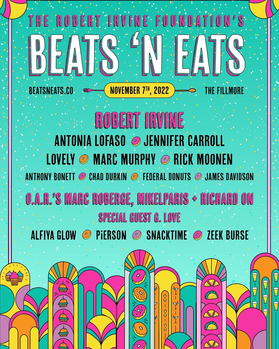 Proud to partner with <a href="/robertirvine/">Robert Irvine</a> for Beats ‘n Eats to raise funds for the <a href="/rirvinefound/">Robert Irvine Foundation</a>! 6 courses, hand-crafted cocktails and performances throughout the evening! Can’t attend? Make a donation robertirvinefoundation.org help improve the lives of our veterans and first responders