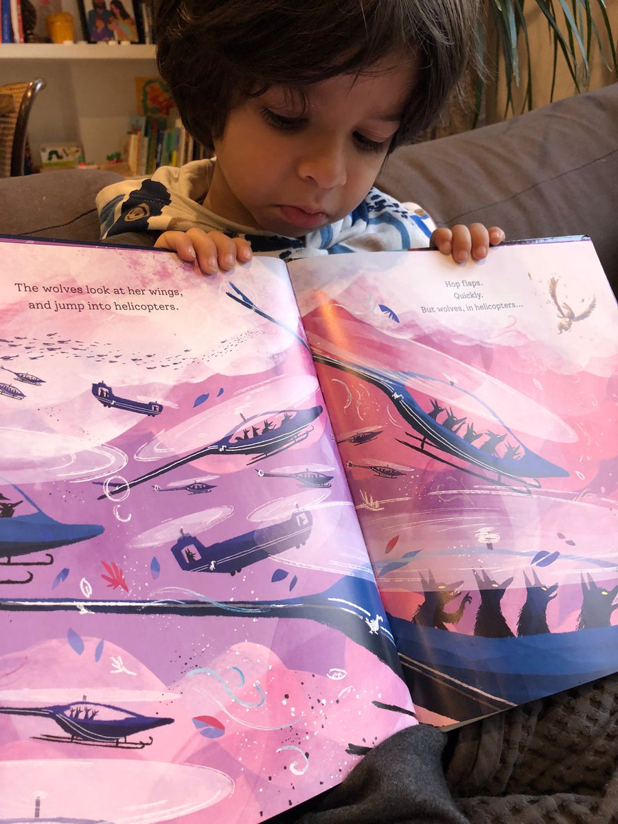 If you haven't already read <a href="/mrstwit/">Sarah Tagholm</a>'s debut picture book, please do! I share with you my son's (and perhaps Sarah's biggest fan) look of concentration as he presents his favourite helicopter-filled page :)