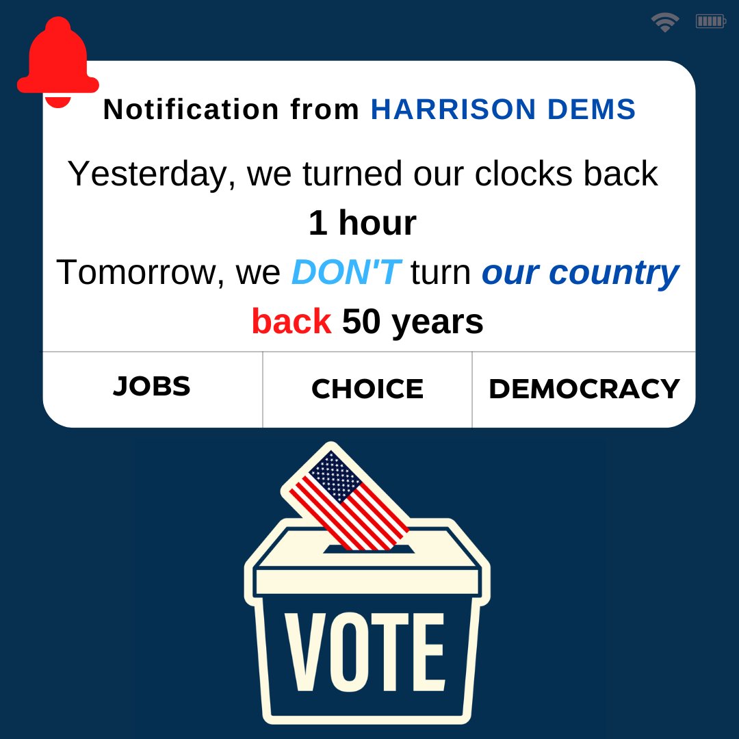 HarrisonDemsNY's tweet photo. You know what to do. https://t.co/AFV9YKtNPN