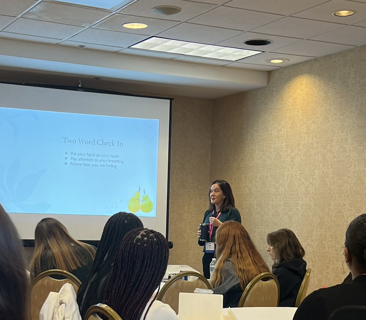 Learning from MI Dept. of Ed’s Amy Wassman at #MASSPWS22. How we feel in the moment impacts our interactions and responses. Take a beat to check in with yourself because taking care of our “self” is a key to taking care of others and taking care of our business/work.