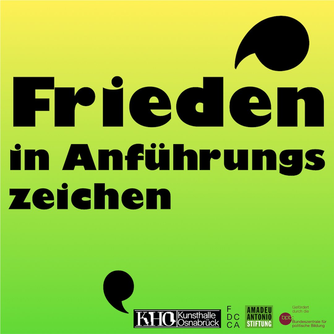 Amadeu Antonio Stiftung (@amadeuantonio) on Twitter photo #FriedenInAnführungszeichen: Die Videodoku des Thementags in der <a href="/KunsthalleOS/">Kunsthalle Osnabrück</a> ist online! Unser Projekt <a href="/ForumDCCA/">Forum Democratic Culture and Contemporary Art</a> spricht mit Ferda Berse, Dr. Iryna Solonenko, <a href="/AStaroselski/">Anna Staroselski</a>, Vasyl Cherepanyn & Dr. Simon Teune.
<a href="/DIGeV_de/">Deutsch-Israelische Gesellschaft</a>
<a href="/LiberaleModerne/">LibMod - Zentrum Liberale Moderne</a>
<a href="/protestinstitut/">Protestinstitut</a>
forum-dcca.eu/tv/ #FriedenInAnführungszeichen: Die Videodoku des Thementags in der <a href="/KunsthalleOS/">Kunsthalle Osnabrück</a> ist online! Unser Projekt <a href="/ForumDCCA/">Forum Democratic Culture and Contemporary Art</a> spricht mit Ferda Berse, Dr. Iryna Solonenko, <a href="/AStaroselski/">Anna Staroselski</a>, Vasyl Cherepanyn & Dr. Simon Teune.
<a href="/DIGeV_de/">Deutsch-Israelische Gesellschaft</a>
<a href="/LiberaleModerne/">LibMod - Zentrum Liberale Moderne</a>
<a href="/protestinstitut/">Protestinstitut</a>
forum-dcca.eu/tv/