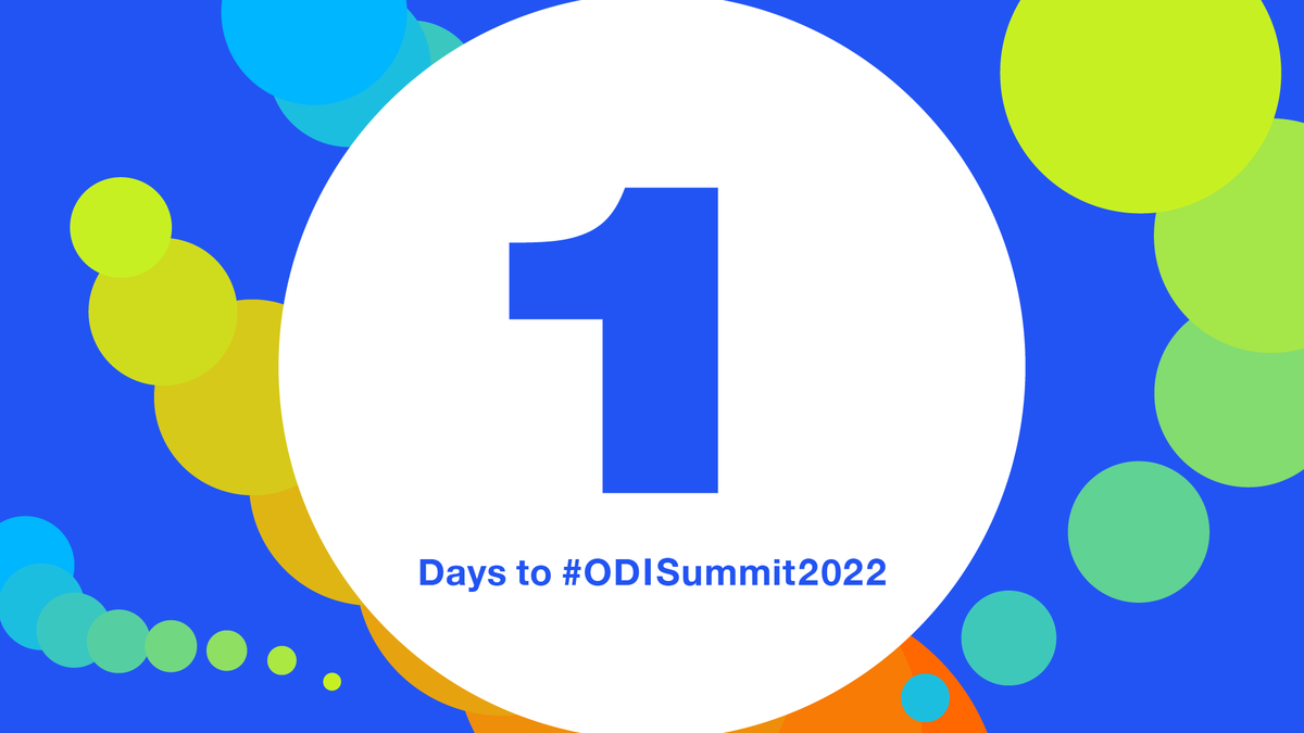 ⏰ The #ODISummit2022 is tomorrow!

It’s your last chance to bag a ticket to one of the biggest, global data conferences. Don’t miss out! 

Book your Summit ticket today 🎟️👉 hubs.li/Q01rp6bK0