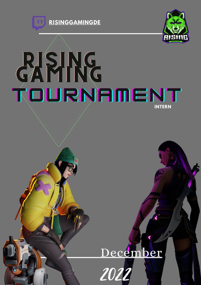 RisingGamingg's tweet photo. Our Rising Gaming tournament takes place in december, and will be available as a broadcast live on twitch! (Note that the tournament is intern. Only for our members.) https://t.co/Dqkt8MGKVU