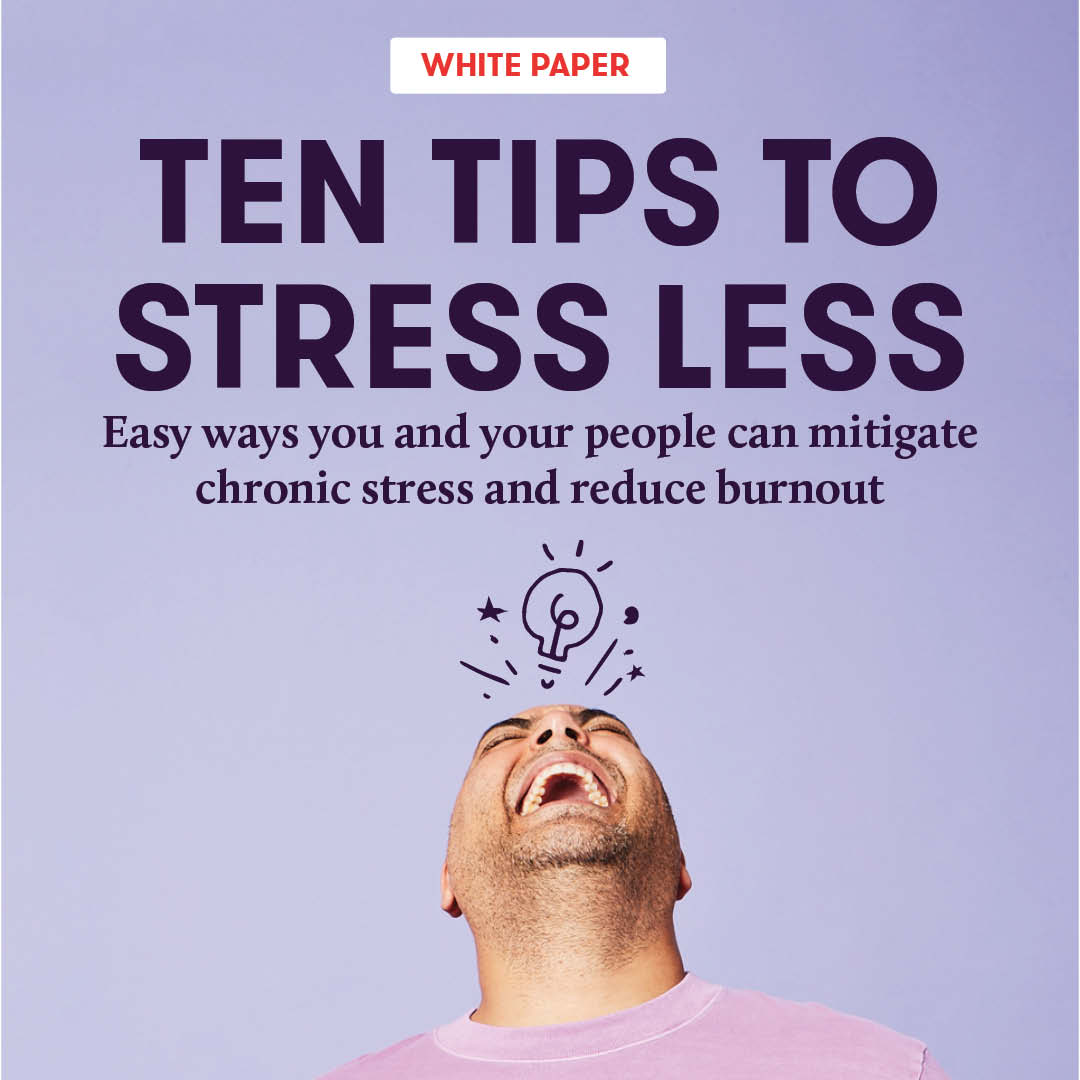 wondrhealth's tweet photo. Today marks the beginning of Stress Awareness Week, and it is important to recognize the effects of chronic stress and burnout on your population. Download our latest white paper for 10 tips on how you and your people can stress less: https://t.co/tdpzthcYeZ https://t.co/qeahEou3ba