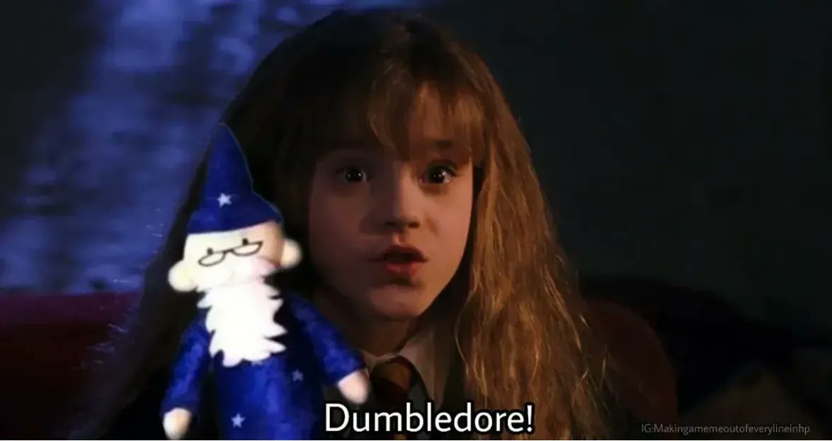 MuggleNet's tweet photo. What's the following line? Share below!
#PotterPuppetPals #Dumbledore #IfYouKnowYouKnow #HermioneGranger #HarryPotter #RonWeasley
Throwback meme from Makingamemeoutofeverylineinhp!
https://t.co/POoM7e7Oex https://t.co/CdkinbMR0k