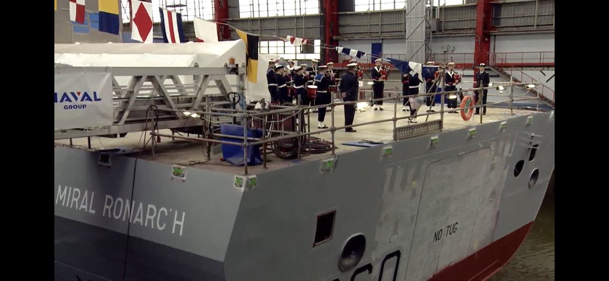 Cérémonie, cette après-midi, de mise à flot de la 1ere Frégate de Défense et d’Intervention (FDI) à <a href="/navalgroup/">Naval Group</a>  LORIENT. <a href="/LorientAgglo/">Lorient Agglo</a>