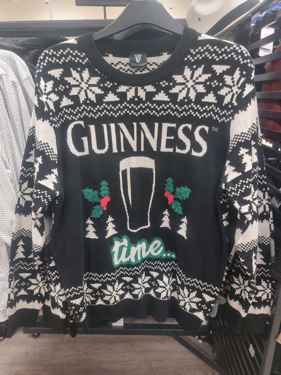 pug206chic's tweet photo. I've found my Christmas jumper. Will be perfect to wear when enjoying a pint of the good stuff #guinness #christmasjumper #christmaspints https://t.co/fEO2nOacg8