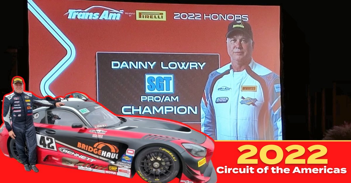 BennettFamilyCo's tweet photo. Bennett Family of Companies owner, Danny Lowry, had a good day at Circuit of The Americas along with driver, Thomas Merrill winning the TA2 championship. Lowery took 2nd in XGT, won the ProAm championship in SGT &amp; Rookie of the Year!

#BennettBest #TransAM #CircuitofTheAmericas https://t.co/hTDJKWbhds