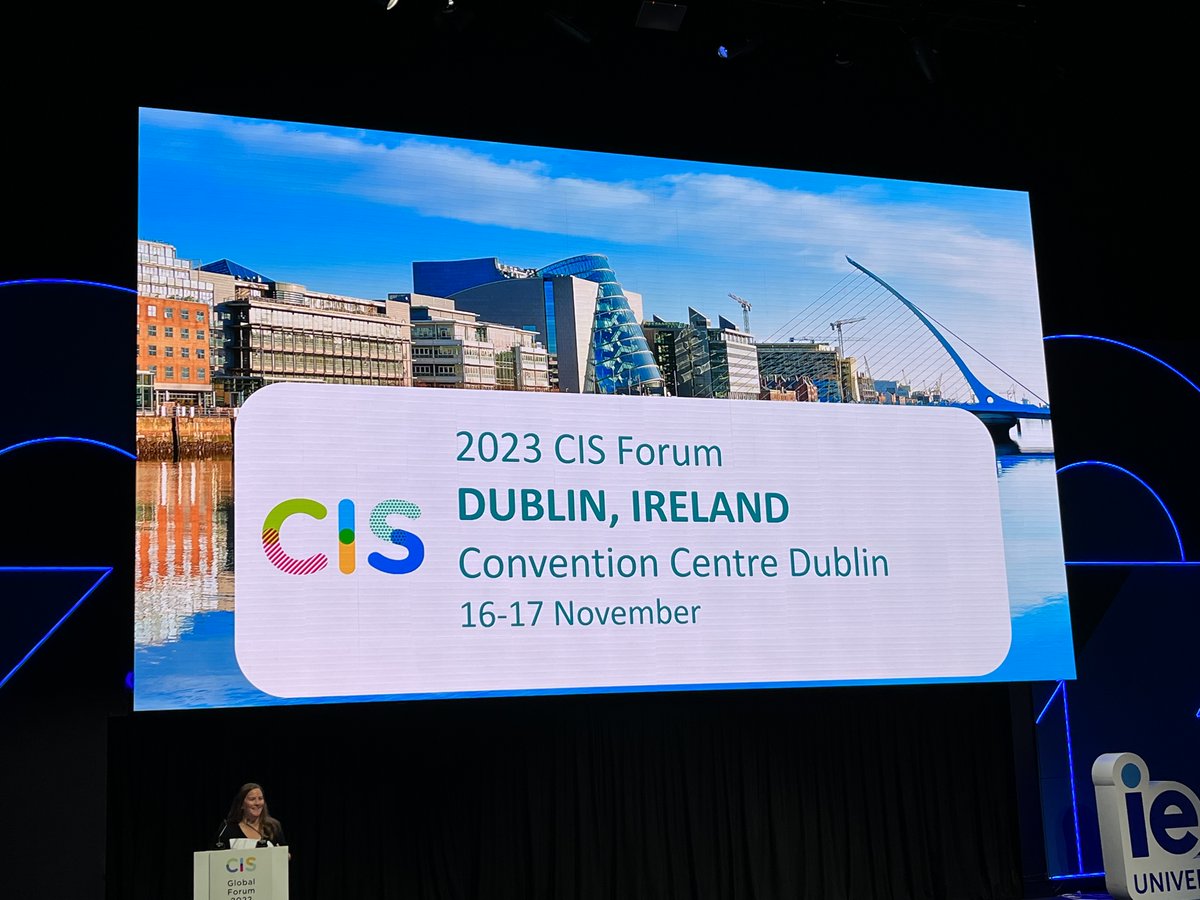 tcdglobal's tweet photo. We were delighted to be back at the first in-person @CISEducation Forum in two years, last weekend in Madrid, with inspiring conferences focused on the new realities of the post-Covid world. The cherry on the cake was the announcement that Dublin will host the 2023 #CISForum! https://t.co/h7D8ktc8AM