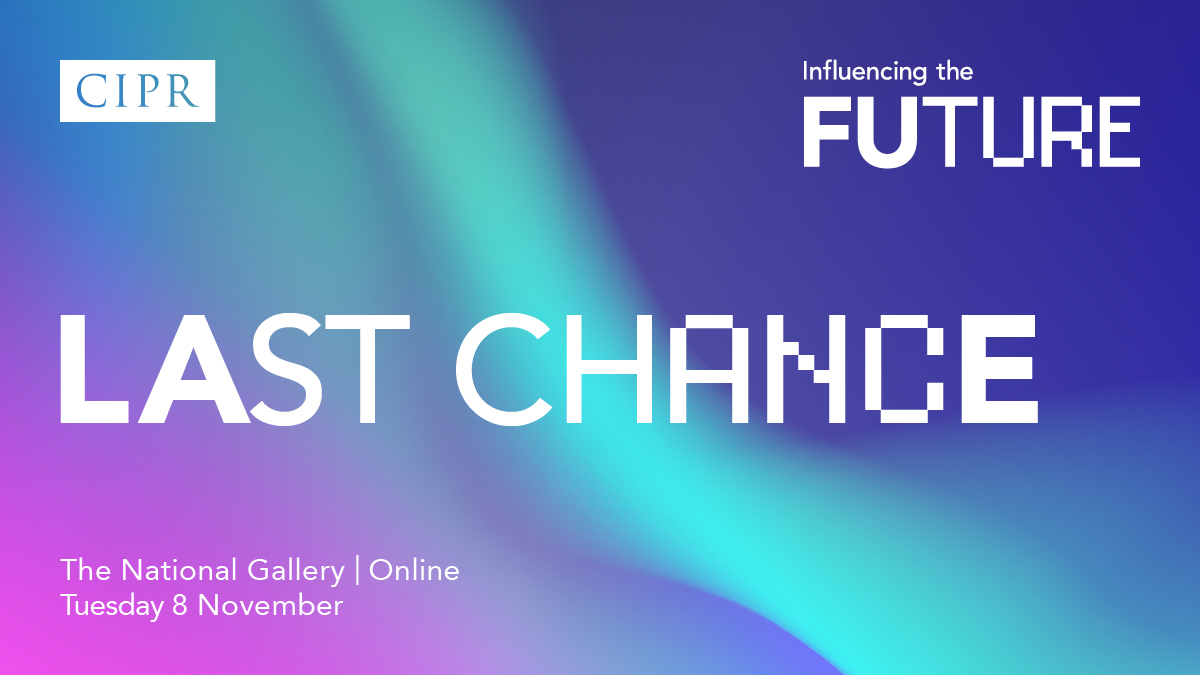 CIPR_Global's tweet photo. Less than 24 hours to go until Influencing the Future begins!

⭐ Join over 200 #PR professionals 
⭐ Phenomenal speaker line-up 
⭐ Network in person and online 
⭐ Explore the stunning National Gallery 

Get your pass now:
https://t.co/kFNcK3MJmf #CIPRConf22

#CIPRConf22 https://t.co/YVVtqpVBn9