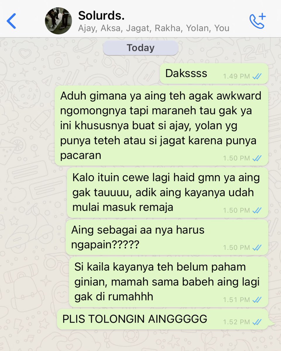 NAAMER1CAN0's tweet photo. — Ketika Kaila menstruasi untuk pertama kali

; Lee Haechan few tweets au,
by NAAMER1CAN0 https://t.co/Vtigw5es2R