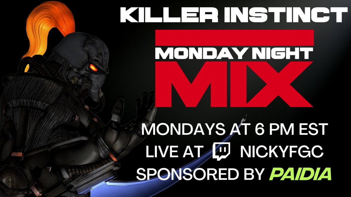 KILLER INSTINCT PLAYERS 🗣

There is STILL TIME to register for Monday Night MIX! Tonight at 6:00 PM EST 🔥

ONLY on <a href="/PaidiaGaming/">Paidia Gaming</a>! 💚

💬 Discord (MANDATORY): discord.com/invite/tvF3eKM…

📝 Register: paidiagaming.com/tournament/mon…