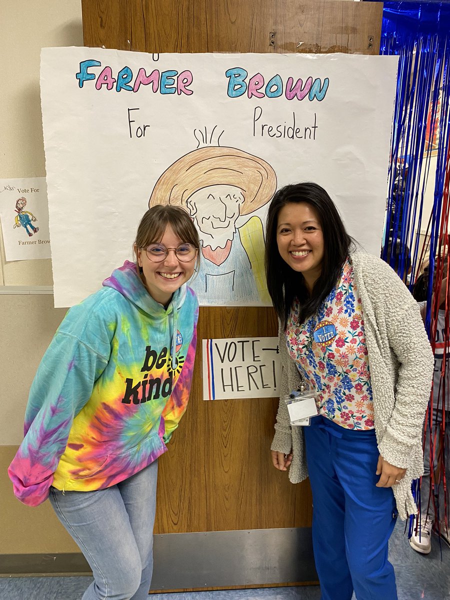 vmsmith_bbo's tweet photo. Farmer brown for president !!! Voting at bb owen !!! @BBOwenES #bbopride https://t.co/CGZ13yzpRa