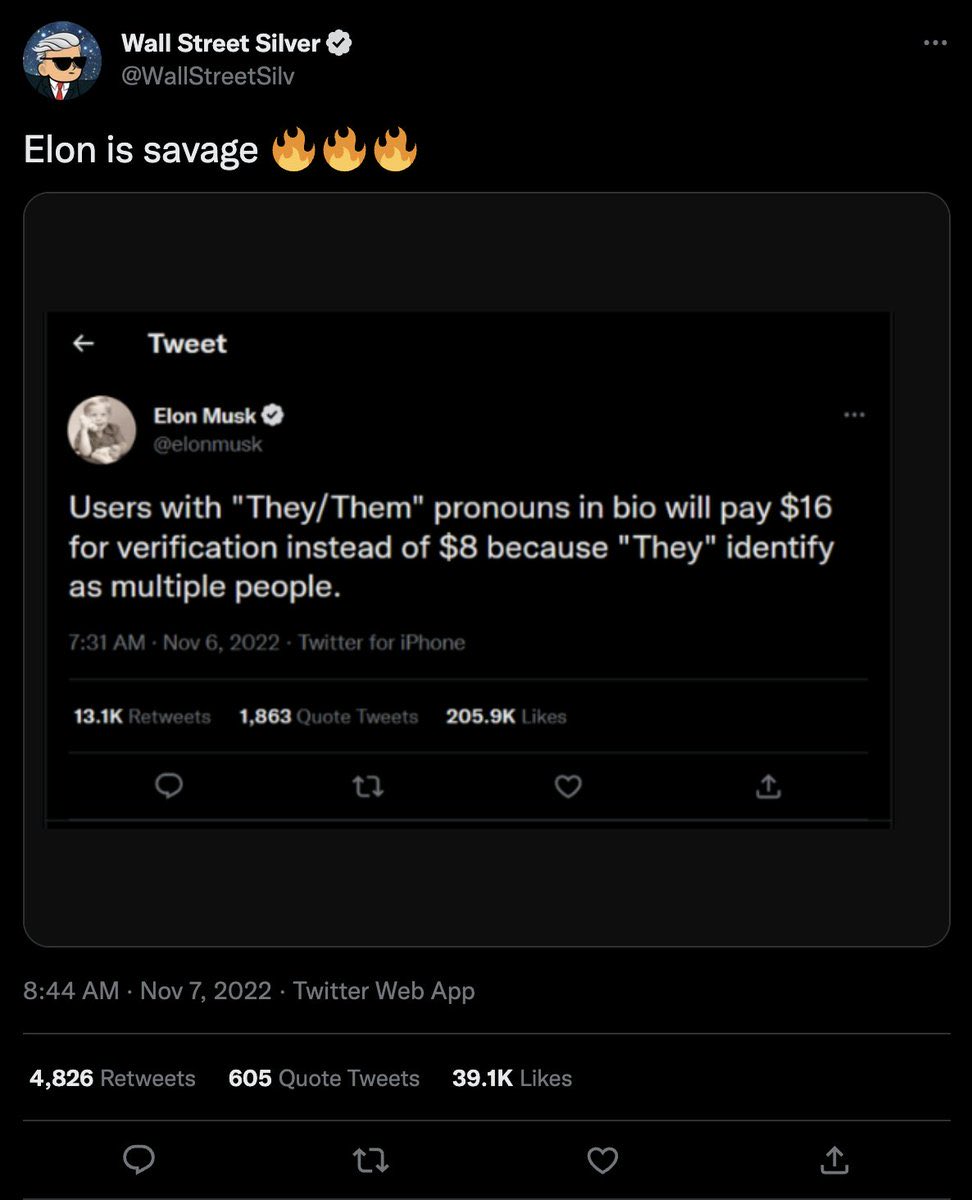 terfnonsense's tweet photo. It was only a matter of time until elon used his ownership of twitter to be pointlessly transphobic. https://t.co/TuM0iM0yhy