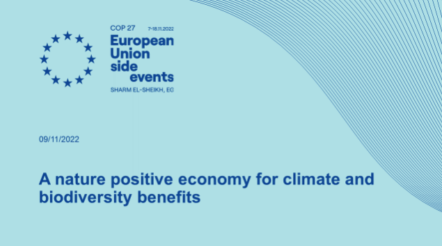 NbePlatform's tweet image. Want to know more about how we can create a #NaturePositiveEconomy for #climate and #biodiversity benefits? Join this #COP27 side event! 

🗓️Nov 9th at 13.30 - 14.30 CET
➡️ To register: bit.ly/3NN2T4Y