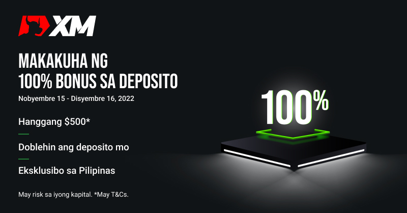 XM_COM's tweet photo. Naghihintay ang limpak-limpak na bonus! 
✔️Makakakuha ng bonus ang mga deposito hanggang 12/16
✔️Awtomatikong ibibigay sa iyong account ang bonus
✔️Pwede kang magdeposito ng 'sing baba ng $5
Eksklusibo sa mga kliyente sa Pilipinas. Magsimulang magdeposito at makakuha ng bonus!
