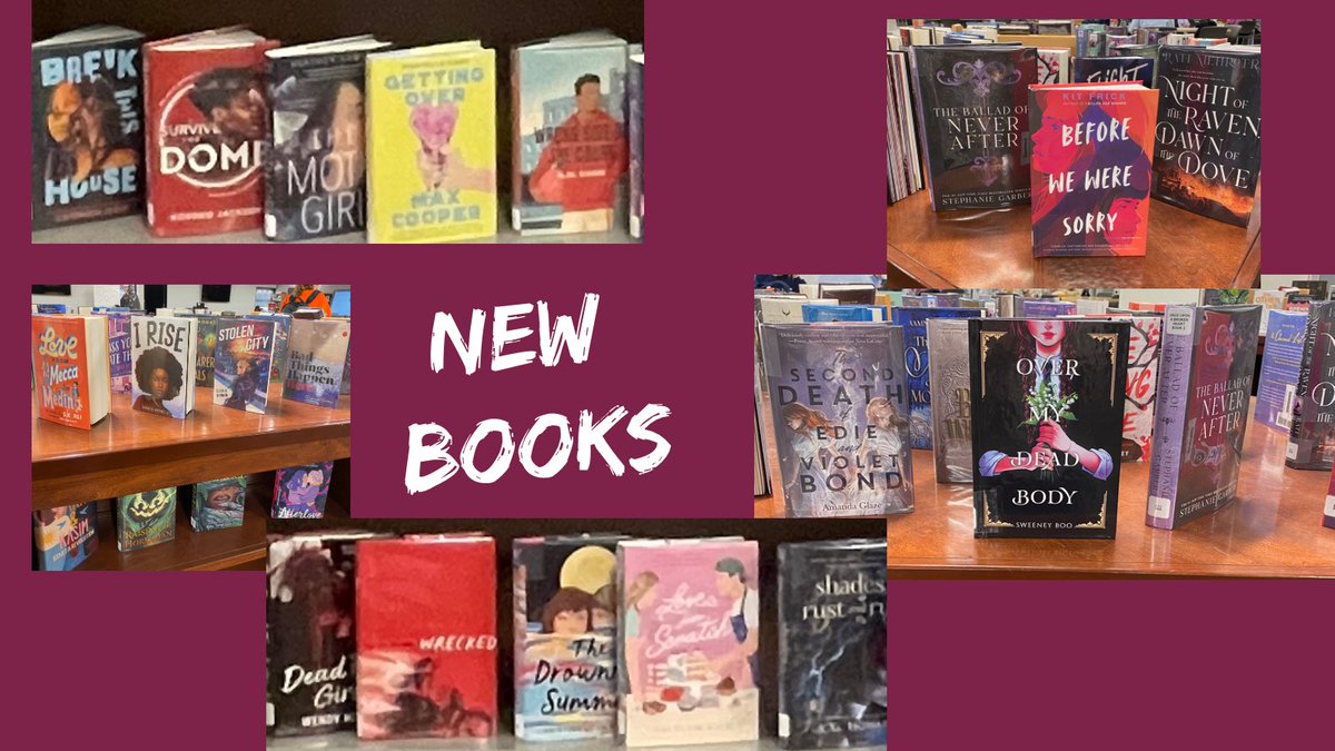JenksHSMedia's tweet photo. We just got a huge order of new books in! Come by and grab a few to enjoy. https://t.co/dIsdiXZd40