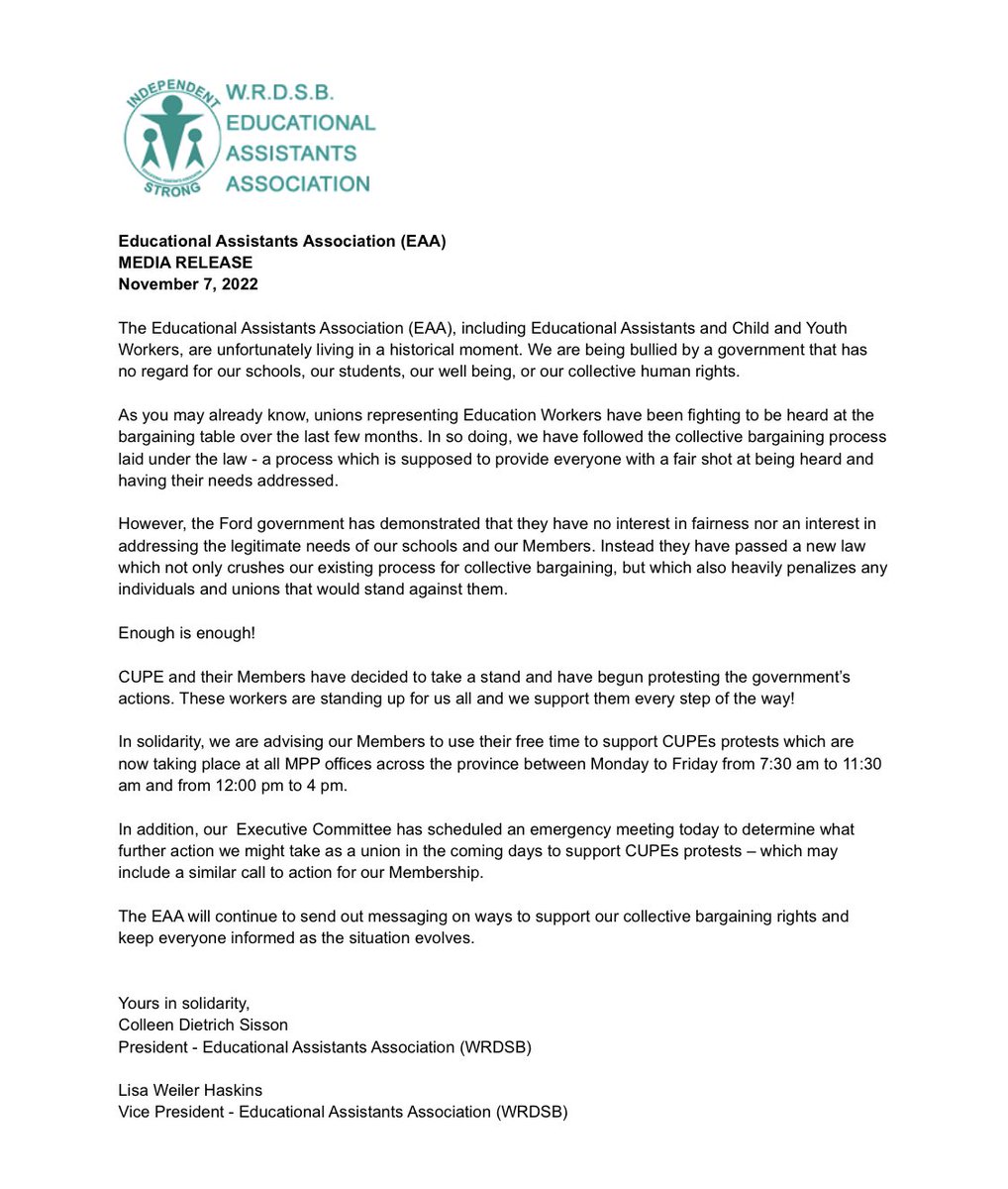 #39kIsNotEnough #CUPESolidarity