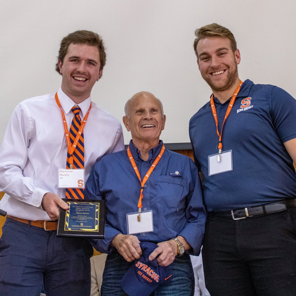 themackmurphy's tweet photo. Another alumni weekend in the books. 

Thank you to @SUAlums for helping out with such a great event. Special thanks to all the @syracusehockey alumni who continue to leave their mark on our program. 🍊 https://t.co/UCIdf6DHOD