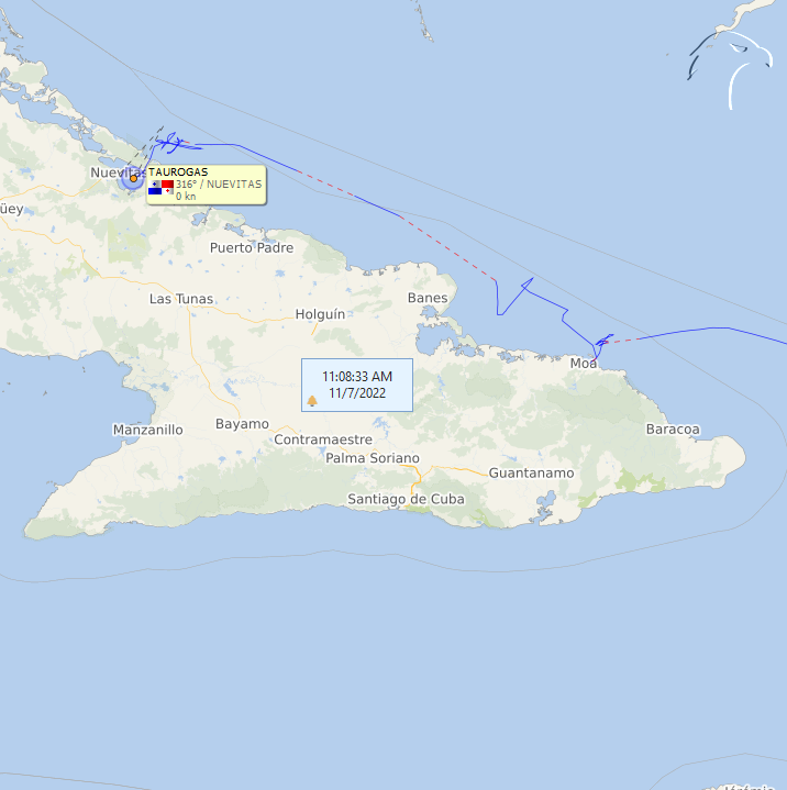 FlconEYES's tweet photo. ⚓️#TAUROGAS #IMO9031985 9031985
Tanquero LPG
Le vende gas licuando a #Sherrit para minería.
El viaje #25 cambió su ruta a #Nuevitas para descargar #GasLicuado también en esta ocasión, a la planta de Charco'e'Sangre @ValdesMenendez
#Ahora #OSINTCuba #cubarcos #Cuba #7Nov https://t.co/4ekjXpCO93