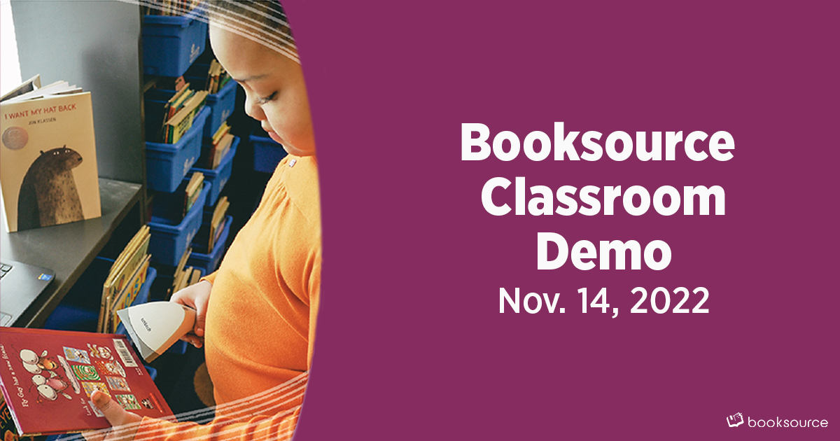Booksource's tweet photo. Are you new to our classroom library management tool, Booksource Classroom? Learn about the best way to manage classroom libraries at our free Zoom demo on November 14, 2022!
10 a.m. CT: https://t.co/m96lCYUpEE
3 p.m. CT: https://t.co/4Oi5kAKwON
#BooksourceClassroom https://t.co/E7ZaGcmDLI