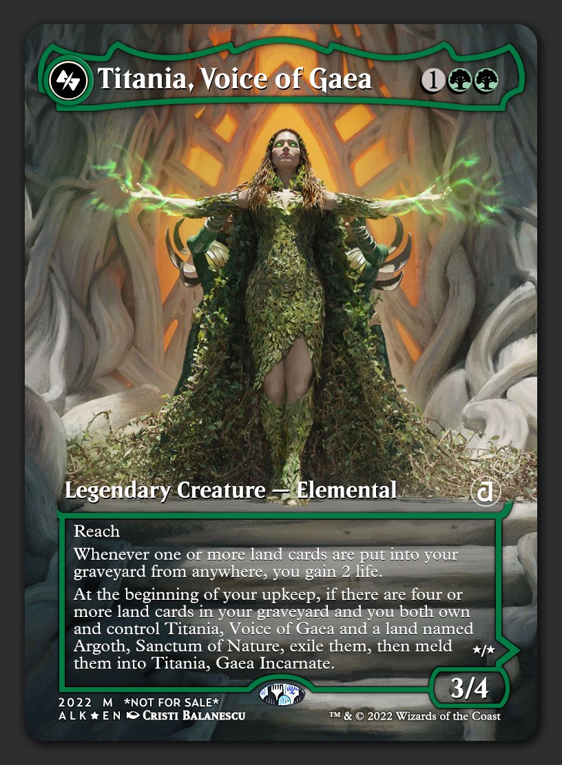 Cards - Titania, Voice of Gaea