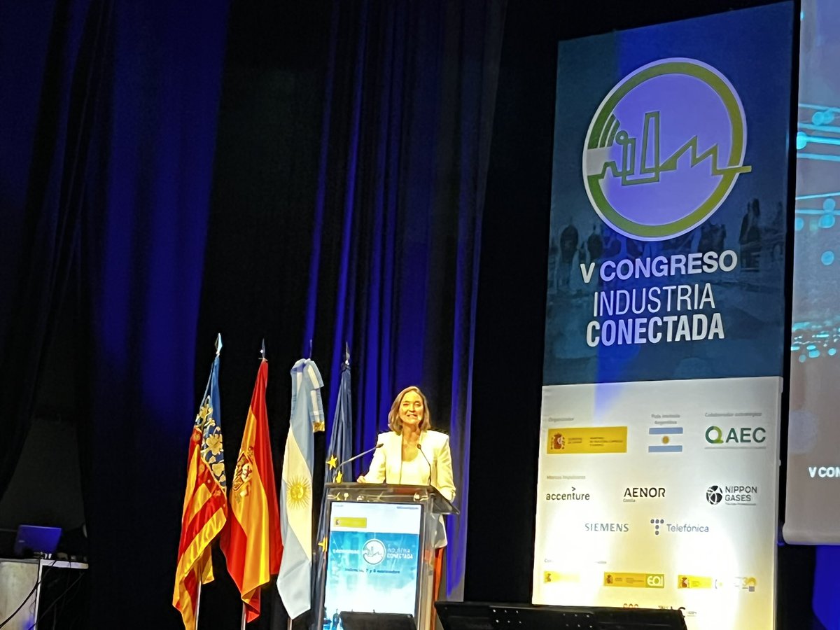 Arrancando el V Congreso de Industria Conectada, esta edición, desde Valencia. Año relevante para preparar a la Industria tecnológicamente. Argentina como país invitado, con la presencia de <a href="/dmvasco/">Vasco de Mendiguren</a> ##CIC22 <a href="/IConectada40/">Industria Conectada 4.0</a> #Industria <a href="/TE_GranEmpresa/">Telefónica Grandes Empresas</a>