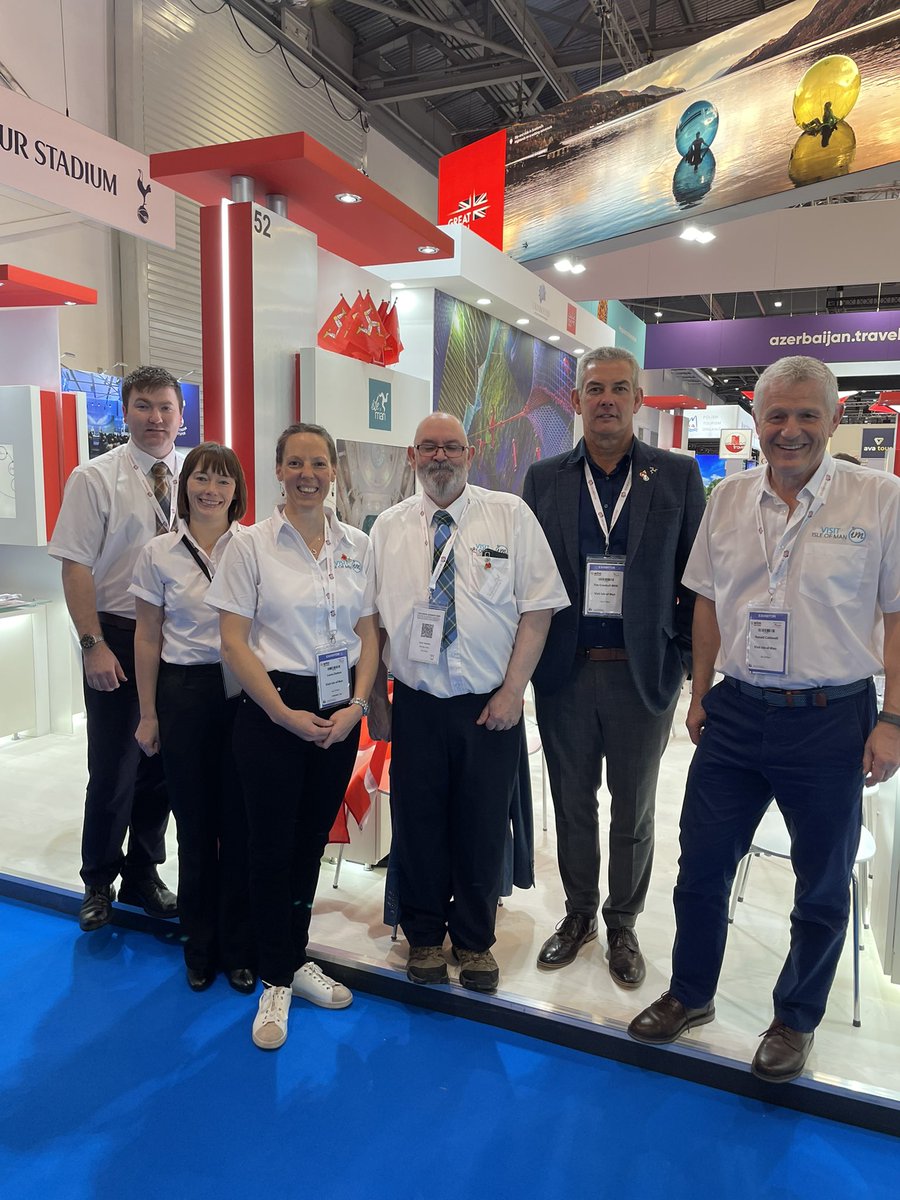 A busy day for Visit Isle of Man as a partner on the @UKinbound stand - the team looking fresh faced and ready to go this morning! Great to see so many visitors and buyers on day 1 of the 2022 World Travel Market #wtm2022