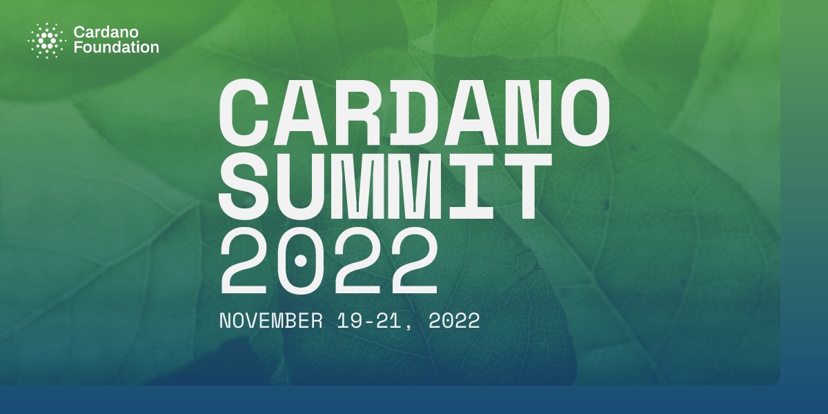 One of the largest events of the #crypto industry - the <a href="/Cardano/">Cardano Community</a> Summit 2022 is coming soon!🎉

Taking place between🗓️November 19-21 and led by the <a href="/Cardano/">Cardano Community</a> Foundation, this🌍global event is for anyone interested in⛓️#blockchain technology and the <a href="/Cardano/">Cardano Community</a> ecosystem.
