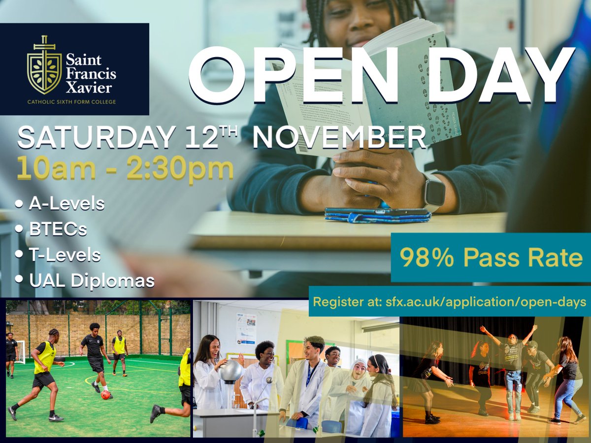 There are only a few days left before our legendary November open day. Come and find out for yourself what makes us one of the UK's top performing colleges. Saturday 12th November from 10am tinyurl.com/bdd585r7