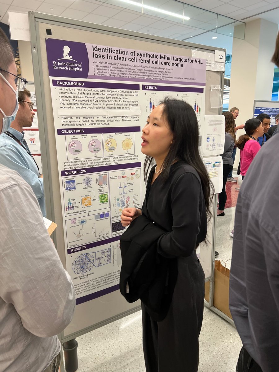 The Yu Lab (@theyulab) on Twitter photo Two grad students from the Yu Lab presented at the 2nd Annual St. Jude Graduate Student Symposium <a href="/StJudeResearch/">St. Jude Research</a> <a href="/stjudegraduate/">St. Jude Graduate School of Biomedical Sciences</a>: <a href="/itsyogeshd/">Yogesh Dhungana (Pronounced: Dhung-gä-nä)</a> was selected to give a talk on CART persistence and Zhen Xie did a poster on hidden drivers of ccRCC (in collab with <a href="/QingZhangLab/">Qing Zhang</a>). Two grad students from the Yu Lab presented at the 2nd Annual St. Jude Graduate Student Symposium <a href="/StJudeResearch/">St. Jude Research</a> <a href="/stjudegraduate/">St. Jude Graduate School of Biomedical Sciences</a>: <a href="/itsyogeshd/">Yogesh Dhungana (Pronounced: Dhung-gä-nä)</a> was selected to give a talk on CART persistence and Zhen Xie did a poster on hidden drivers of ccRCC (in collab with <a href="/QingZhangLab/">Qing Zhang</a>).