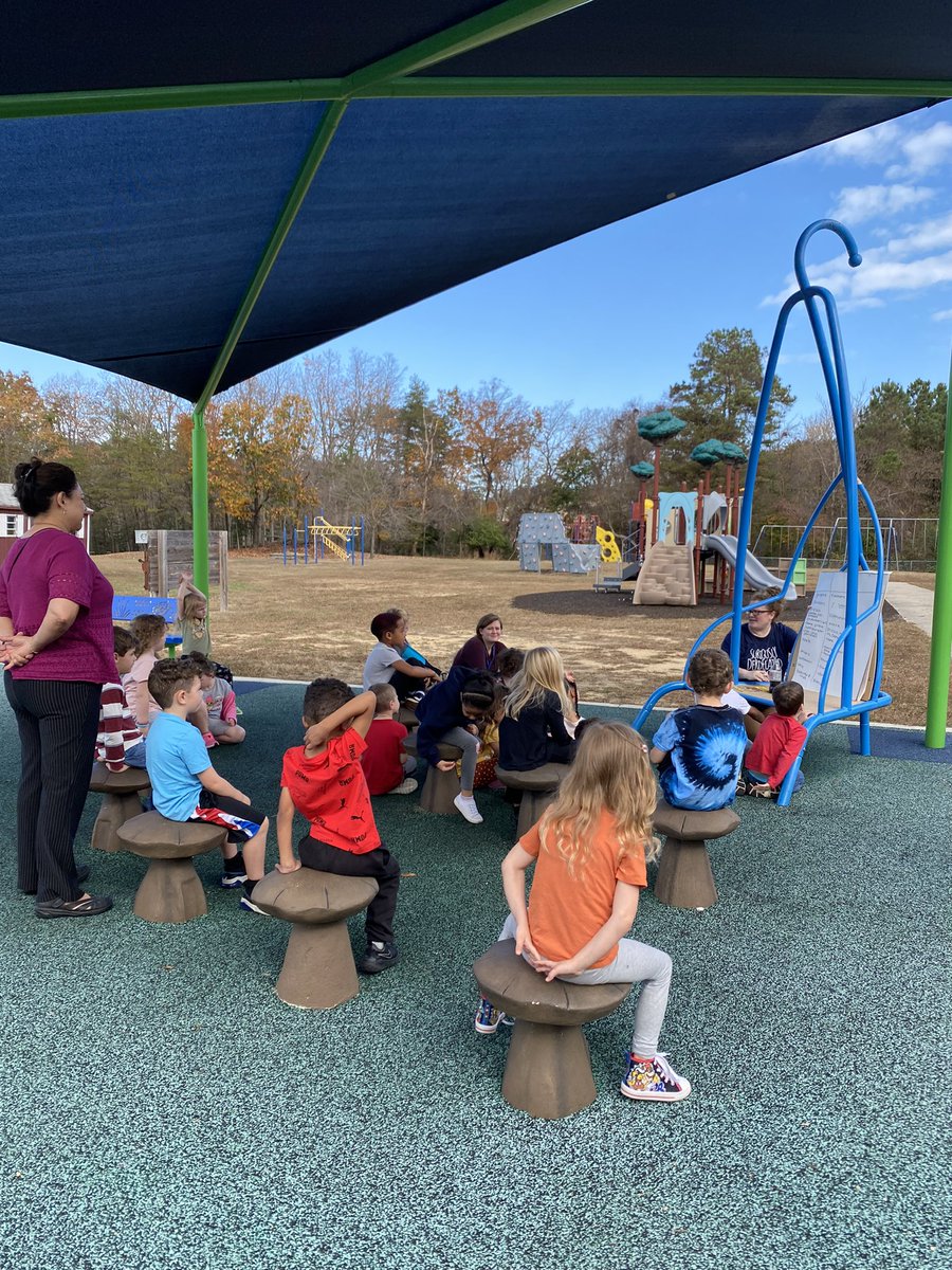 Mrs. Metcalf’s kinders taking advantage of this beautiful day and using their outdoor learning space at <a href="/PatuxentAppeal/">Patuxent Appeal Campus •PAC• Elementary School</a>