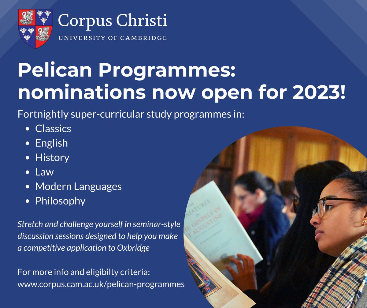 Corpus Admissions tweet media