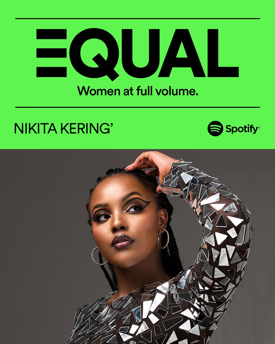 I’m very honored to be the <a href="/SpotifyAfrica/">Spotify Africa</a> Equal Ambassador for November✨