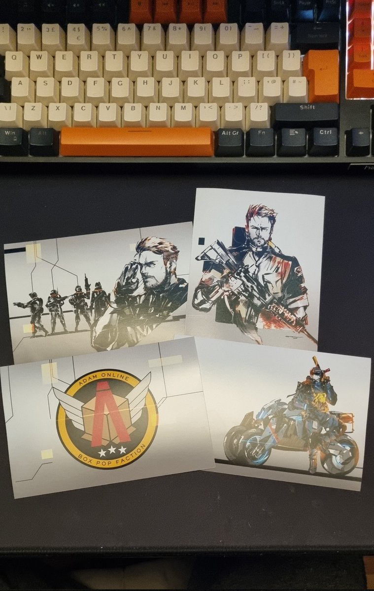 Dall3nn's tweet photo. Super happy with these awesome prints from @AdamOnlineBPF and his channel over at https://t.co/IgHPe5XJEV #topqualtiy #channelartwork #twitch https://t.co/WIoMExNcmf