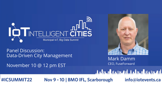 fuseforward's tweet photo. Join us this week at the #IntelligentCitiesSummit in Toronto. It brings together municipal leaders from across Canada to discuss how to transform current municipalities into modern, integrated, efficient & #intelligentcities using technology. #ICSummit2022 #ICSummit #Smartcities https://t.co/rLF2j1p3No