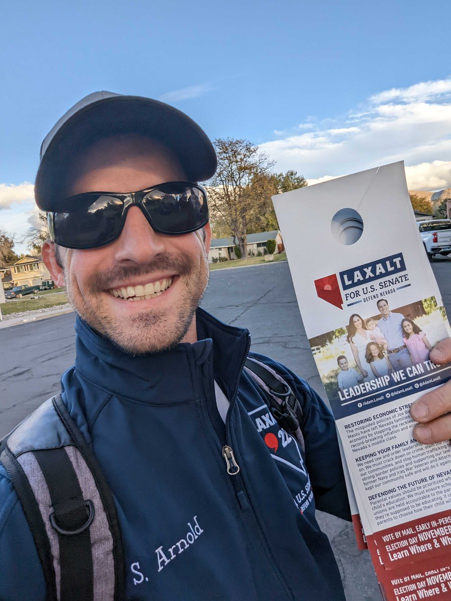 TeamLaxalt's tweet photo. Our team is outstanding.
Thank you, thank you, thank you.
We have less than 24 hours until polls open. Let’s show America where the heart of the #RedWave is: Nevada!
#LeadRight #BetOnRed #DefendNevada #NVSen #MidtermElections2022 https://t.co/V4Zu2YwQr0