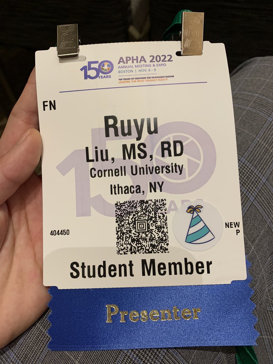 Day 1 at the #APHA2022 conference in Boston! Excited to be presenting later today (4:45pm) on the food experiences among Chinese immigrants in Harlem. Looking forward to discussing and connecting!
