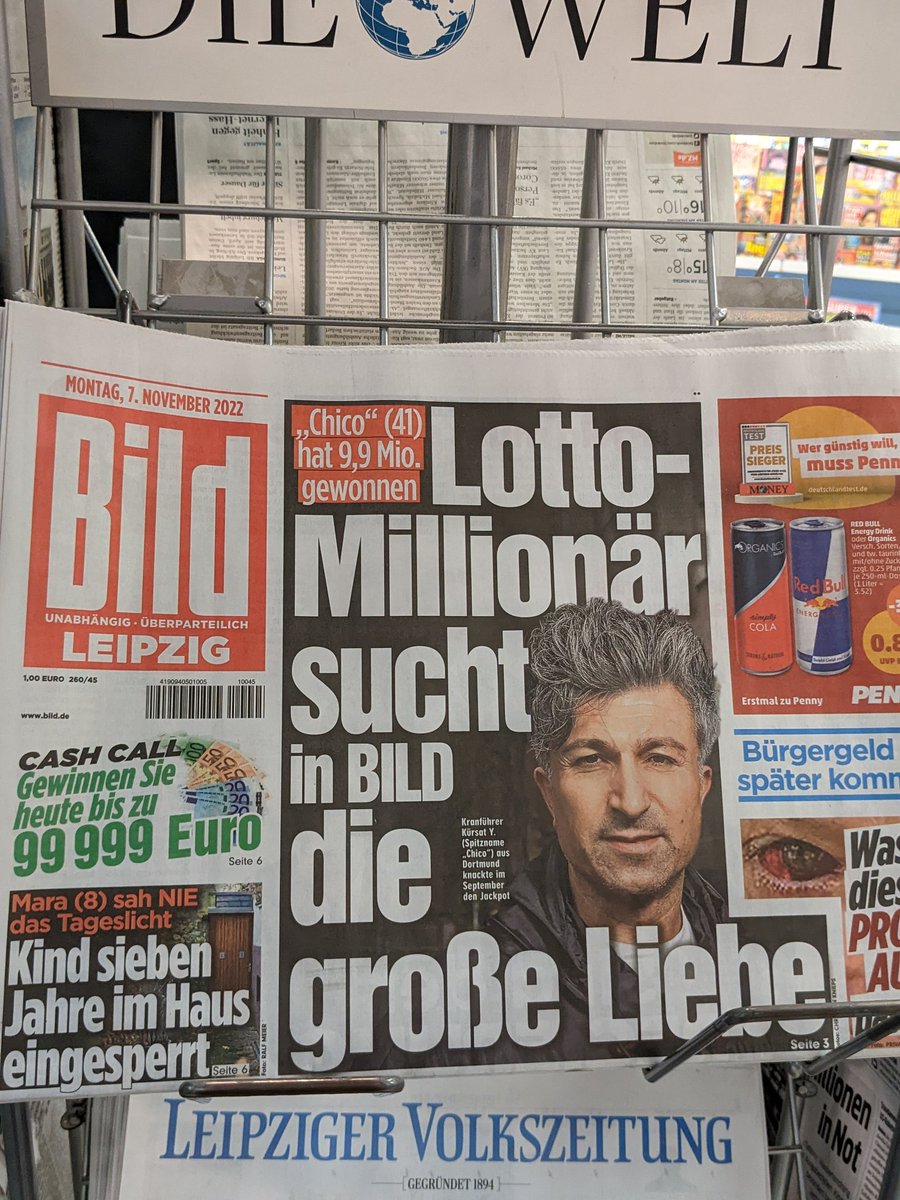 Ich hoffe der neue Lotto Millionär hat bei der Verwaltung seiner Millionen mehr Weitsicht als bei der Suche nach der großen Liebe.