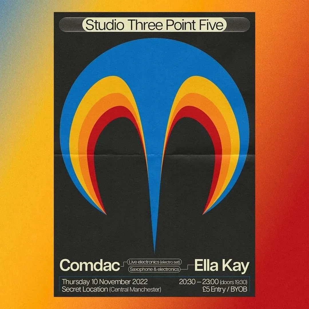 reminder that I am playing a lovely lovely gig at a lovely lovely secret space in central Manchester with Comdac this Thursday 10 November! come along for some sound art (me) and filthy acidy tunes (Comdac) message me for details if you'd like to come🎶 gorj poster by @cutwerk