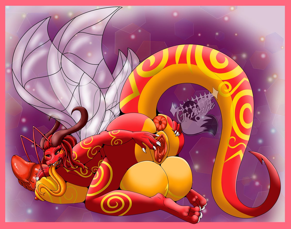 LewdFoxyQueen's tweet photo. #NSFW commission for Captainjoehenry of his oc as a Breeder, a semi open species by XPray. #dragon #furrysnfw #nsfwcommission #nsfwart #nsfwartist https://t.co/D6gcPtPjCT