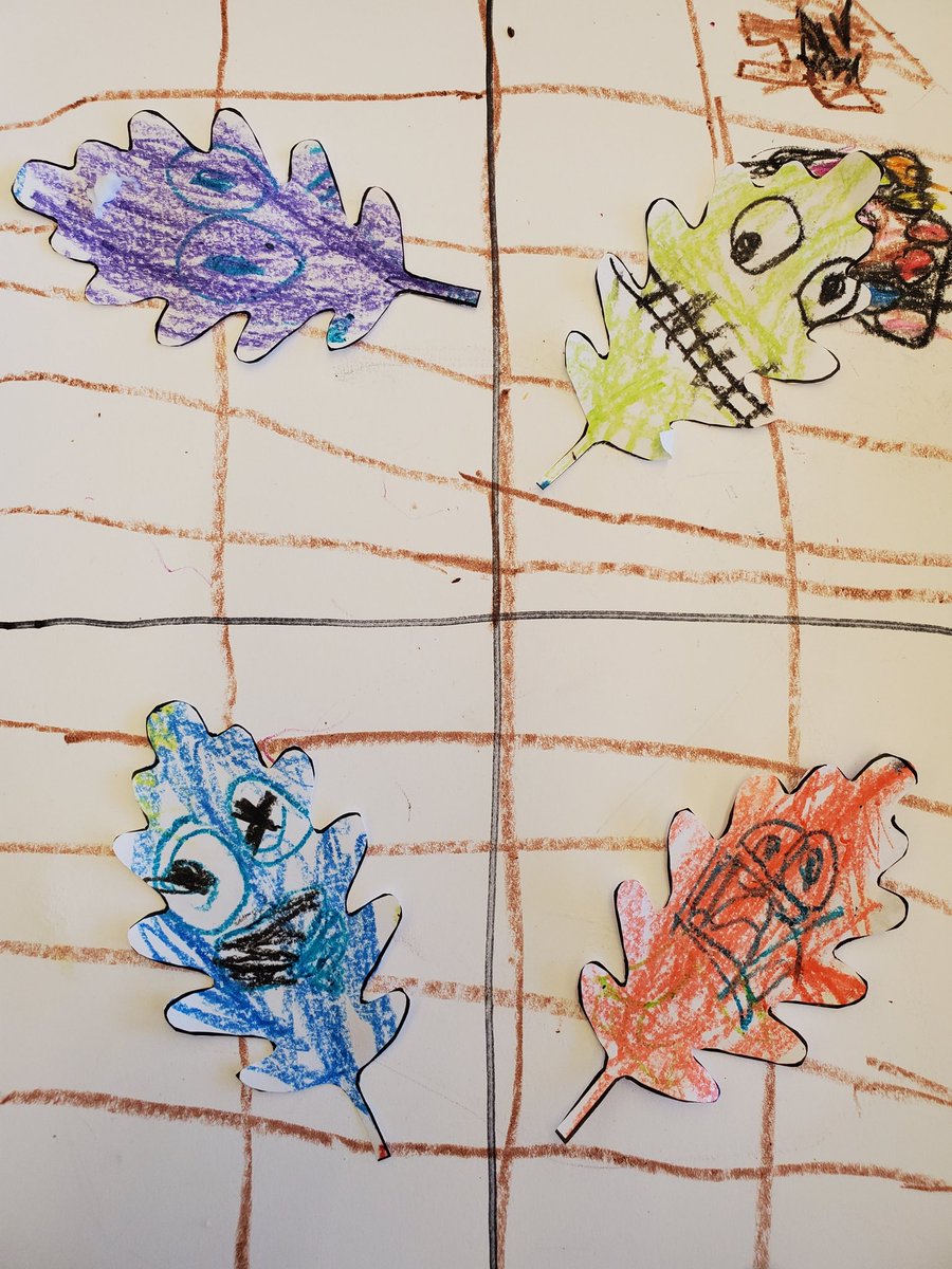 Miss Oakes class made a fun leaf craft after hearing Leaf Man.