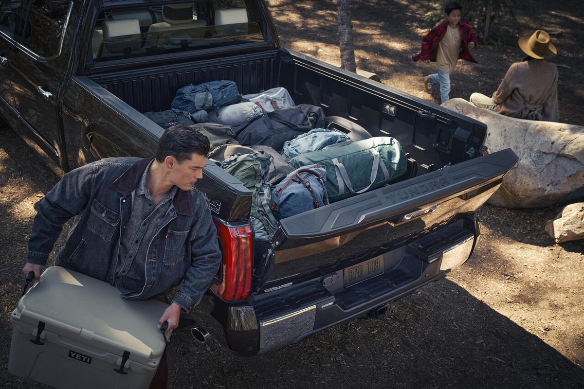 Just a rugged guy doing rugged things. #Tundra